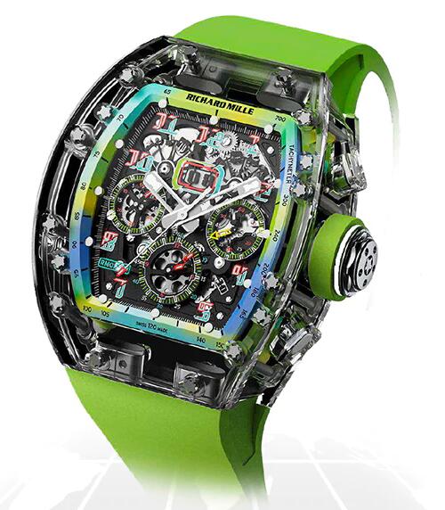 RICHARD MILLE Replica Watch RM011 SAPPHIRE FLYBACK CHRONOGRAPH "A11 TIME MACHINE GREEN"
